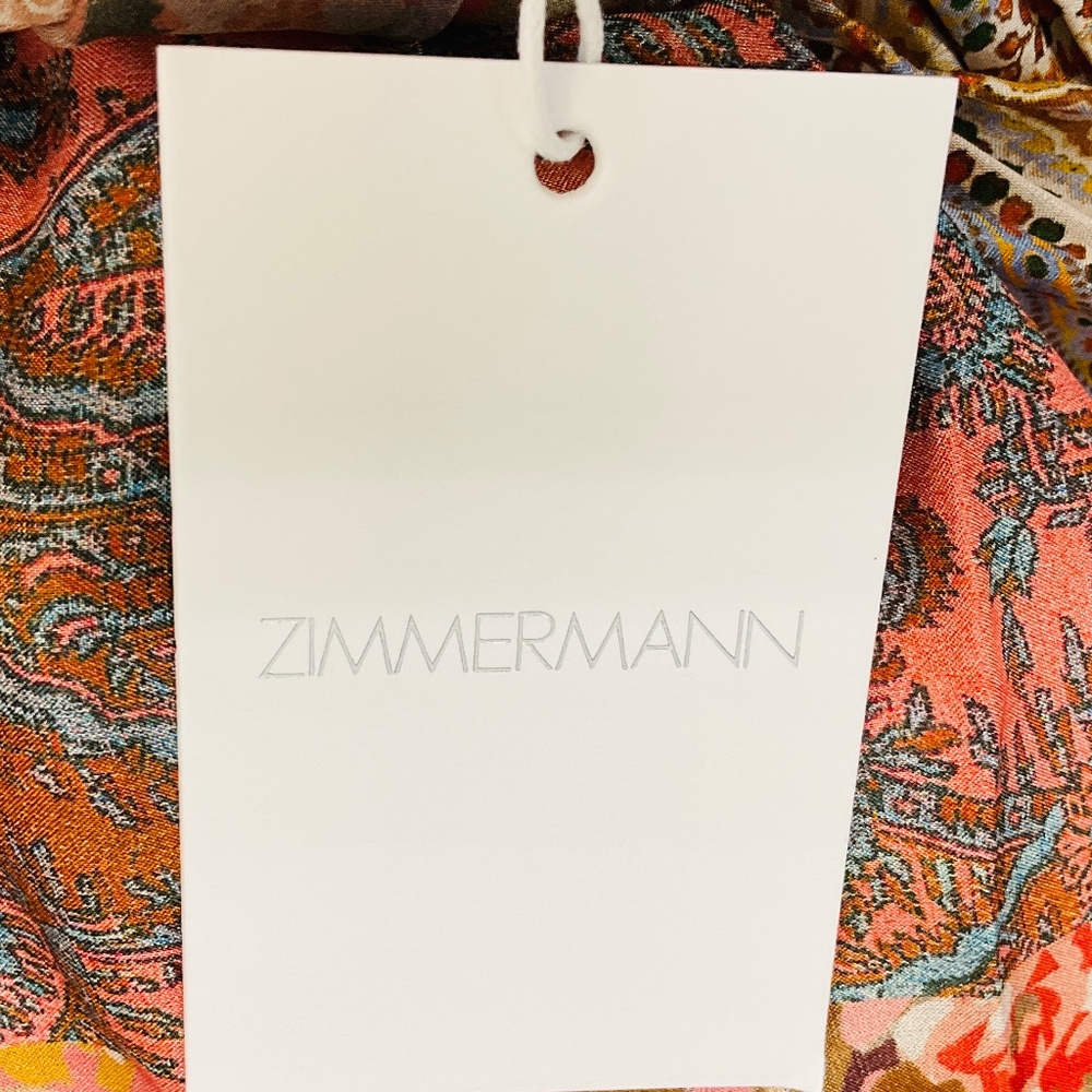 ZIMMERMANN MULTICOLOR PATCH PAISLEY DEVI HALTER M… - image 5